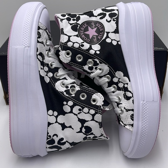 Converse WMNS CTAS MOVE HI
WHITE/BLACK/LT ARCTIC PINK A01361C Platforms Sneakers - Picture 11 of 16